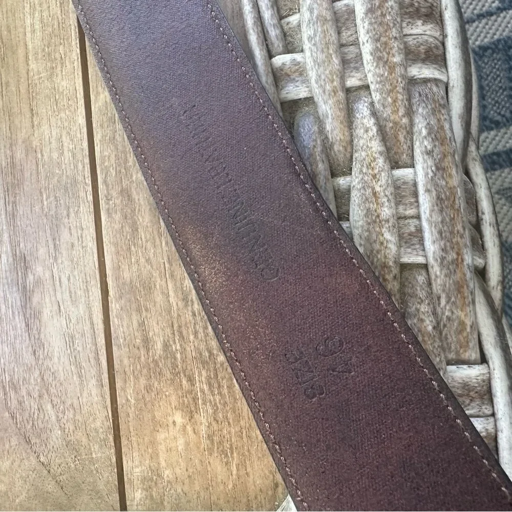 Brown Leather Men’s Belt 46